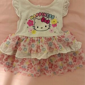 ✨ Rare Hello Kitty “Happiness” Ruffle Dress – 12 Months ✨